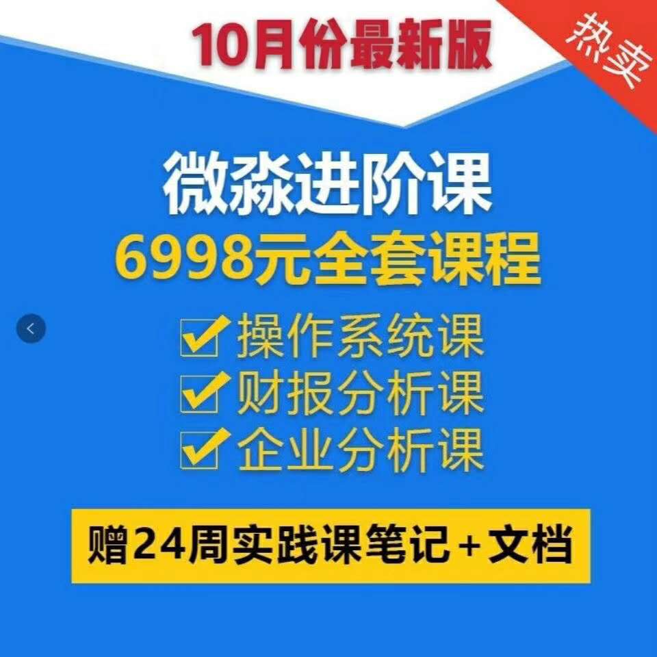 微淼商学院6998元理财财商进阶课全套