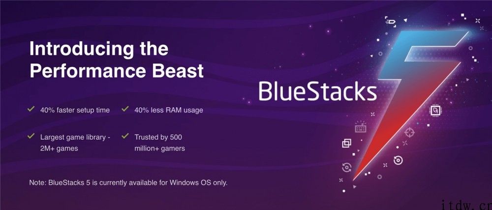 BlueStacks 5 beta 版安卓模拟器性能大幅度提升，支持 ARM 设备