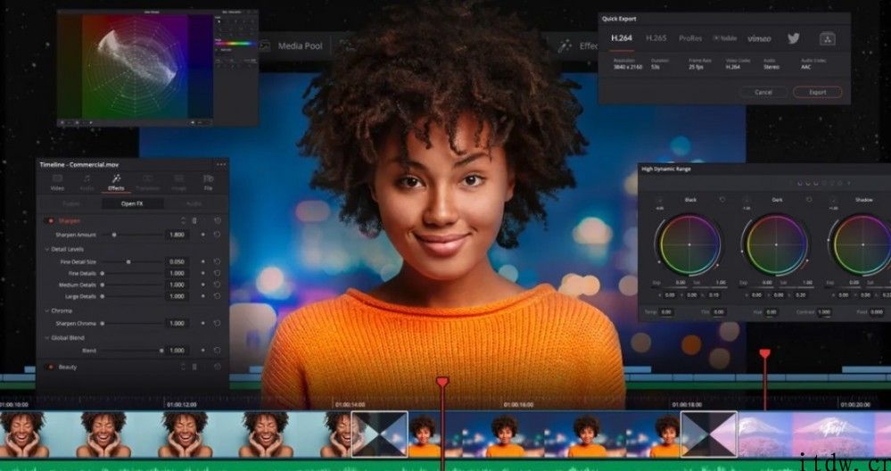 视频调色手机软件 DaVinci Resolve 17 正式版发布：超 300 项新增和改进