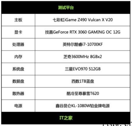 【IT之家评测室】七彩虹 iGame GeForce RTX 3060 Advanced 12G OC 体验