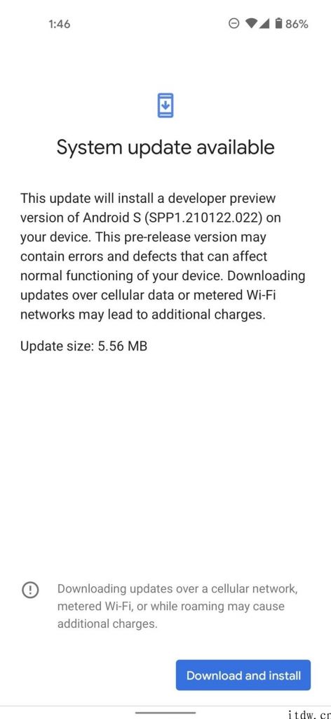 Android 12 开发者预览版 Beta 1.1 已推送：修复 WiFi 断连难题