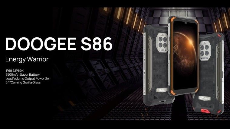 国内 DOOGEE S86 “五防”手机发布：约 2062 元，搭载MTK Helio P60，配备 8500mAh 充电电池