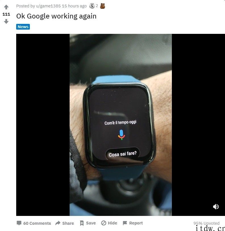 谷歌修复 Wear OS 语音助手唤醒故障