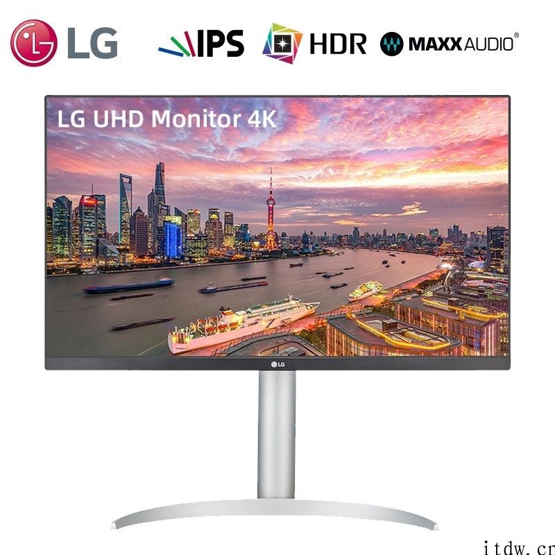 LG 推出最新款 27UP850 显示屏：4k高清 95% P3 色域，96W PD 快充