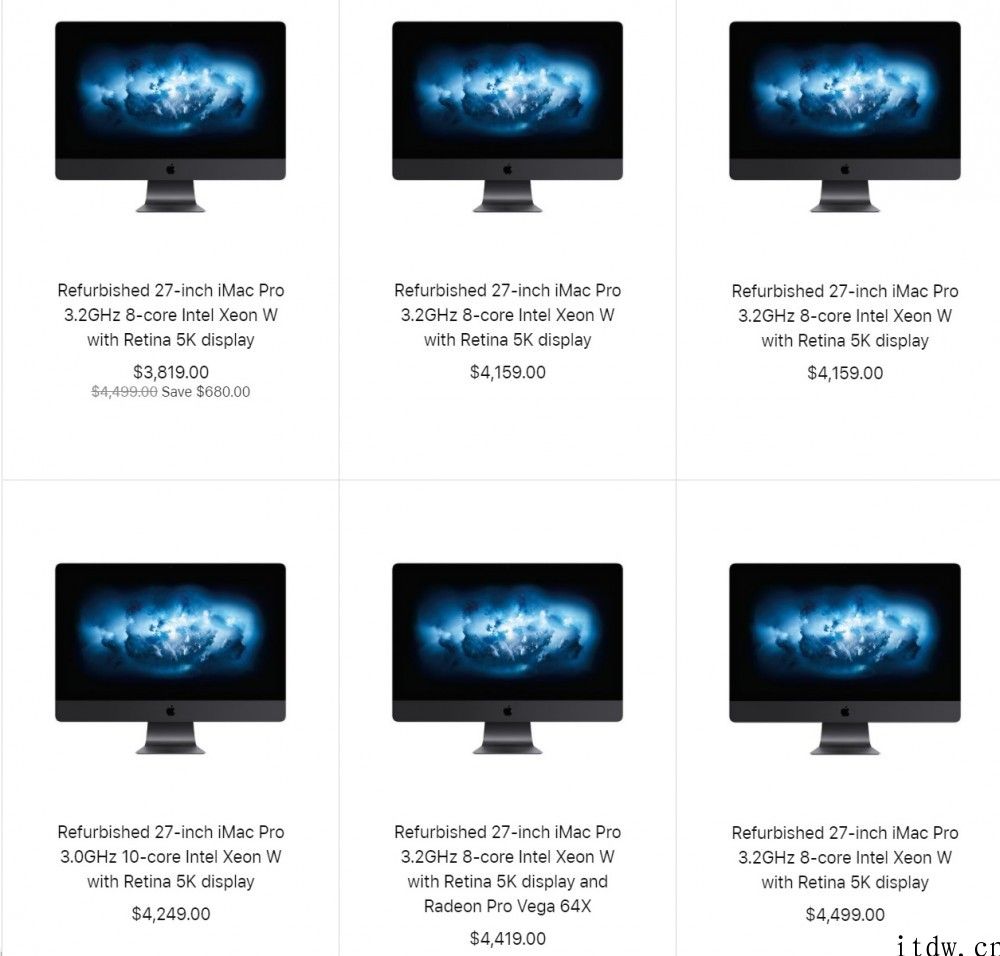 iMac Pro 宣布在苹果官网下架，仅有官翻机可买