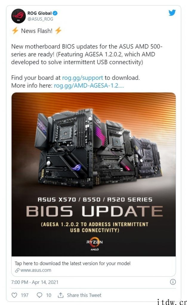 AMD AGESA 1.2.0.2 微码发布：厂商已推出 BIOS 固件，处理 USB 断连难题