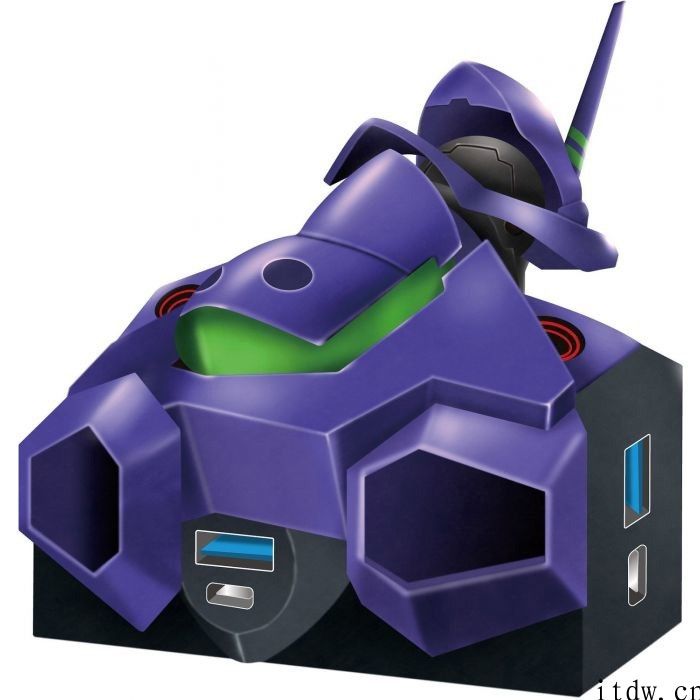 日本厂商推出《新世纪福音战士职业》EVANGELION 初号机 USB 集线器