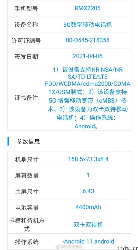 realme Q3 Pro 详尽配备曝出：6.43 英寸 FHD 高刷 AMOLED 屏，搭载天玑 1100 处理器