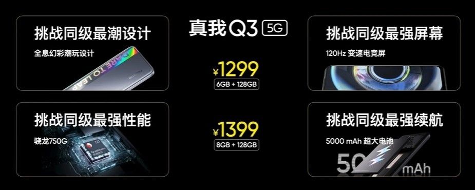 1299 元起，骁龙 750G：realme 真我 Q3 宣布发布