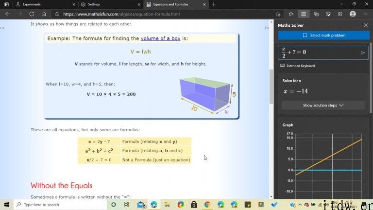 学员利器：微软公司为 Edge 浏览器稳定版新增数学求解器作用