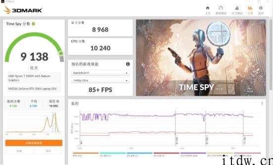 【IT之家评测室】满血 RTX 3060 笔记本电脑 GPU 主要表现怎样？拯救者 R9000P 实测