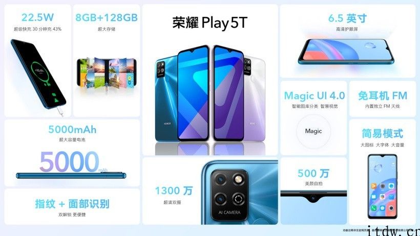 2099/2299 元，荣誉 Play5 宣布公布：7.46mm 厚度，179g 重量