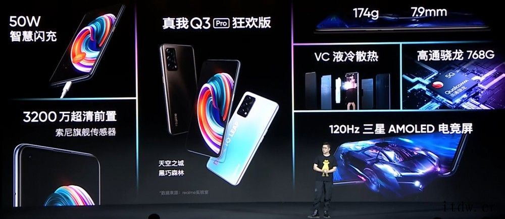 realme 真我Q3 Pro 狂欢版发布:高通骁龙768G