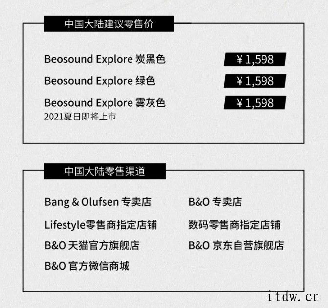 丹麦首款户外蓝牙音箱 Beosound Explore发布