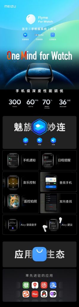 魅族首款手表搭载 Flyme for Watch 操作系统