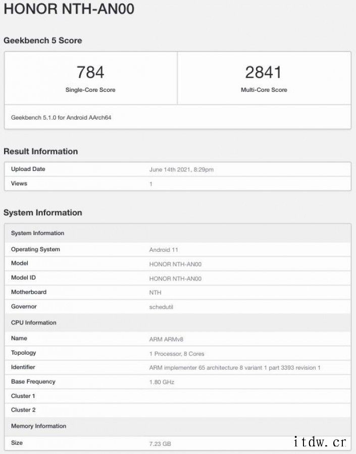 荣耀 50 SE 现身 Geekbench:骁龙 778G 