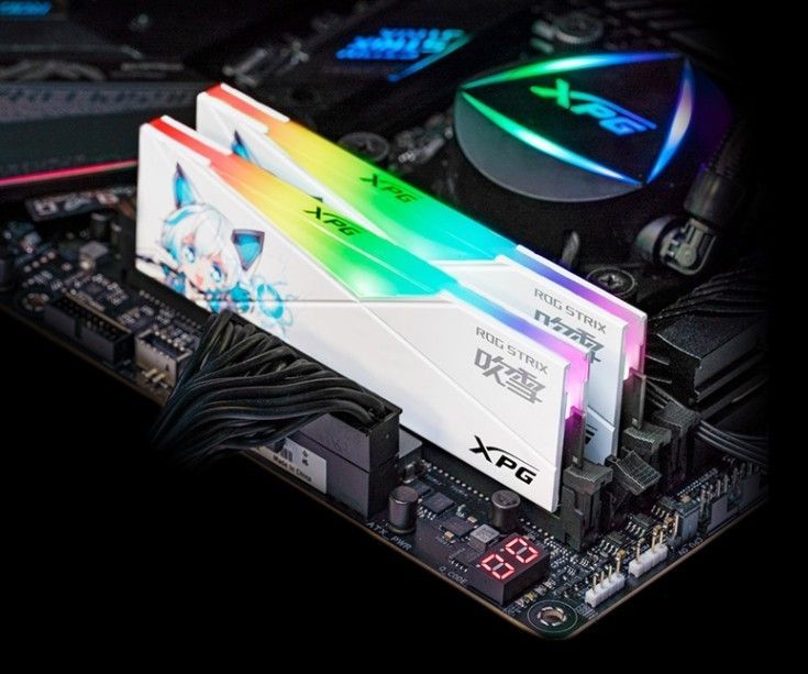 威刚联名 ROG,推出二次元内存“吹雪”:16GB 套装 1