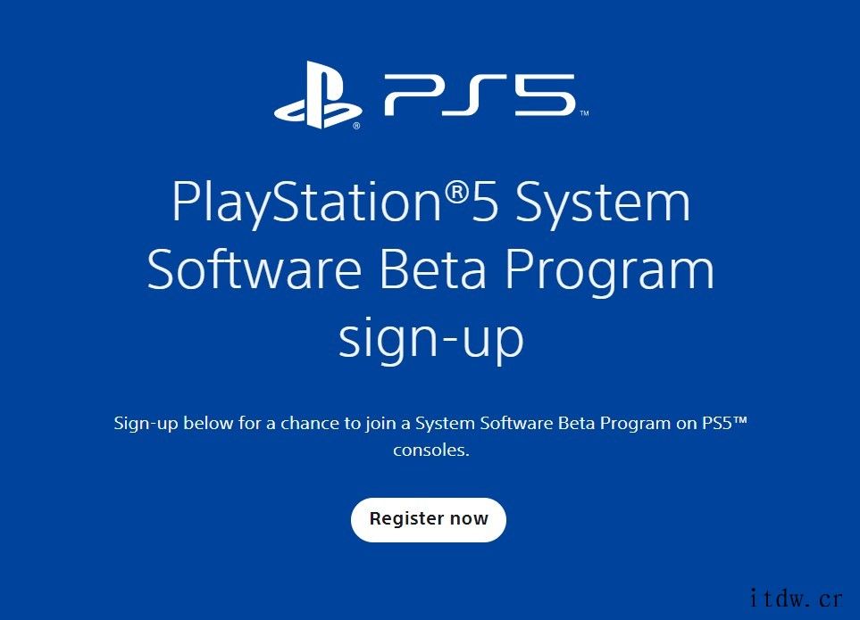 索尼邀请玩家参与首次 PS5 Beta 版系统测试