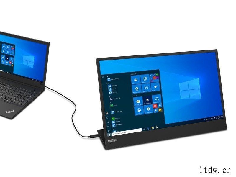 联想推出 ThinkVision M15 便携显示器:FHD
