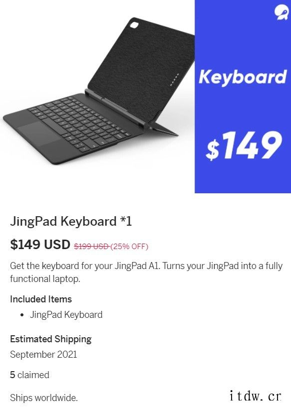 549美元起,Linux 平板电脑 JingPad A1 开