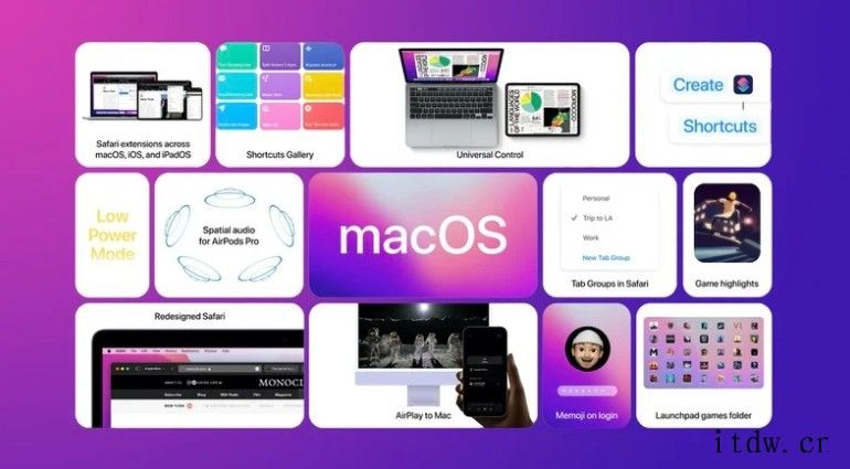 苹果推送 macOS 12 Monterey 首个公测版 B