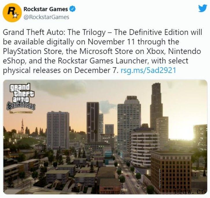 R 星称《GTA:三部曲 终极版》将登陆自家启动器