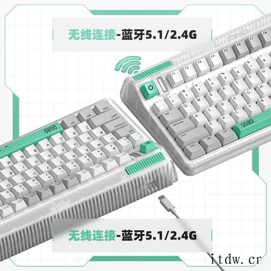 IQUNIX 发布 OG80 虫洞三模无线机械键盘:799 