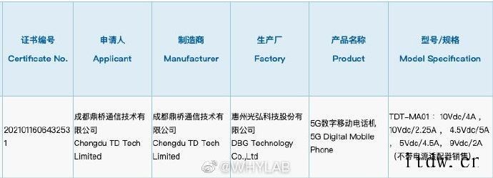 鼎桥 Mate 40E 5G 手机通过认证:支持40W 快充