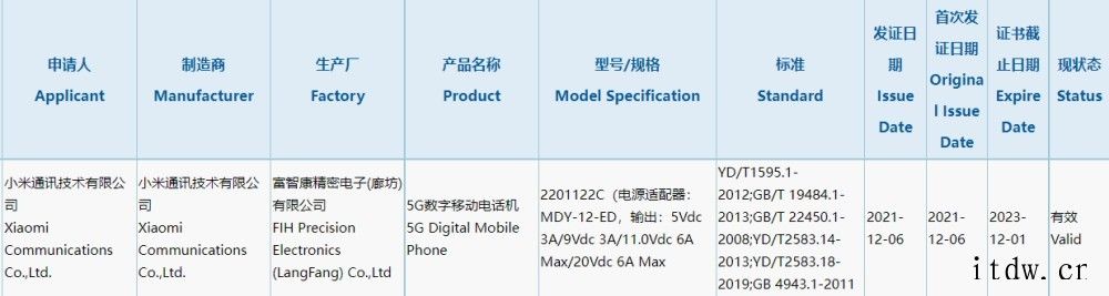 小米12 Pro 通过 3C 认证,确认支持 120W 快充