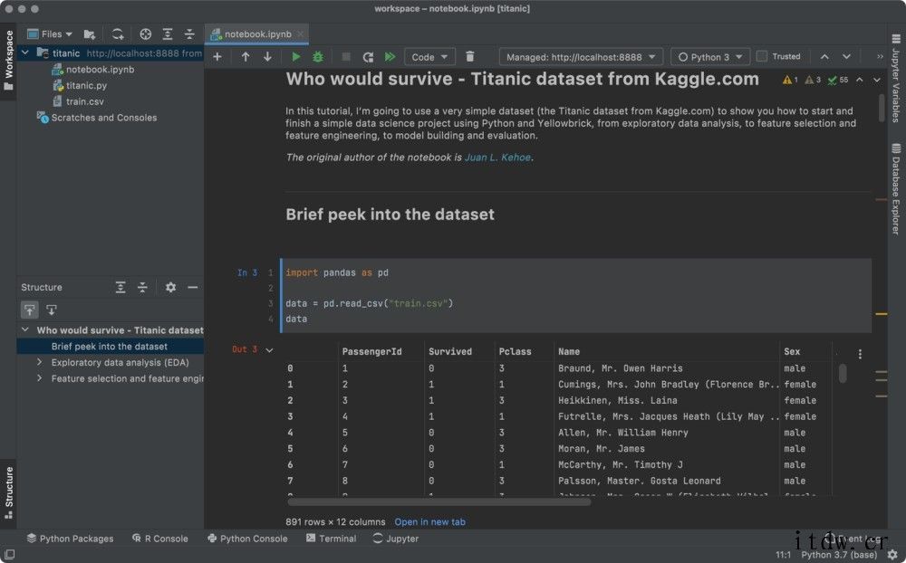 JetBrains 全新数据科学 IDE DataSpell