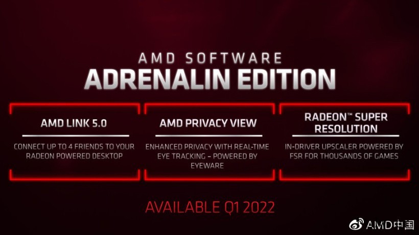 AMD:新版肾上腺素驱动第一季度发布,支持空间放大技术 RS