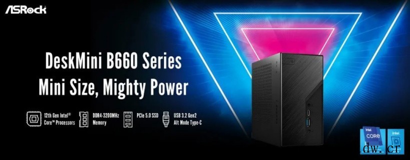 华擎发布新款 DeskMini 迷你主机:搭载 B660 主