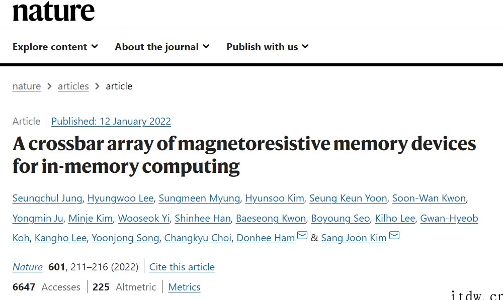 三星存内计算技术公布:全球首搭 MRAM,铺路下一代 AI 