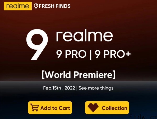 realme 9 Pro+ 曝光:2 月 15 日海外发布,