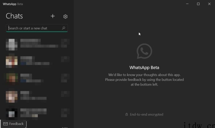 WhatsApp Win11/10 UWP 测试版新增支持纯