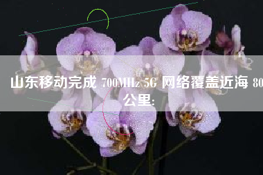 山东移动完成 700MHz 5G 网络覆盖近海 80 公里: