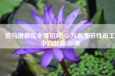 亚马逊将在全美招聘 15 万名季节性员工:平均起薪 18 美