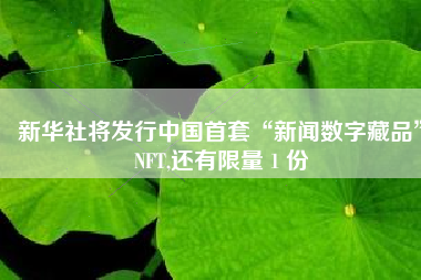 新华社将发行中国首套“新闻数字藏品”NFT,还有限量 1 份