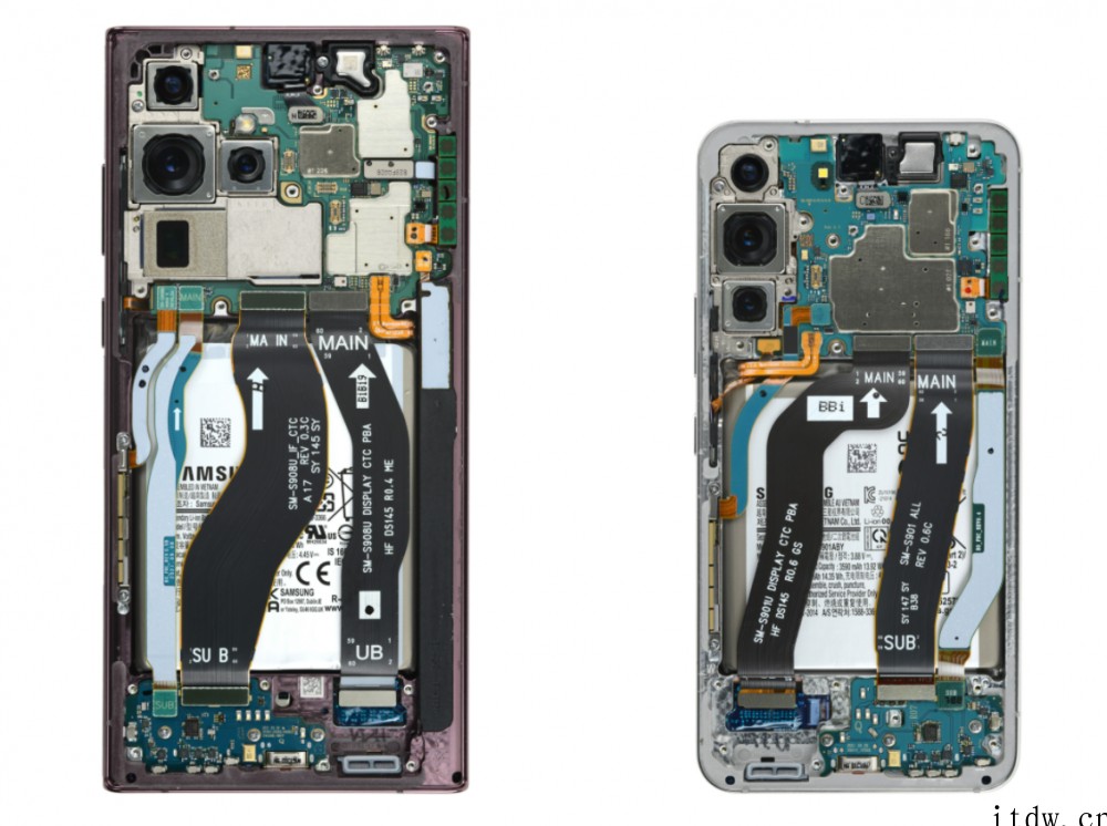 iFixit:三星 Galaxy S22 系列是维修噩梦,只