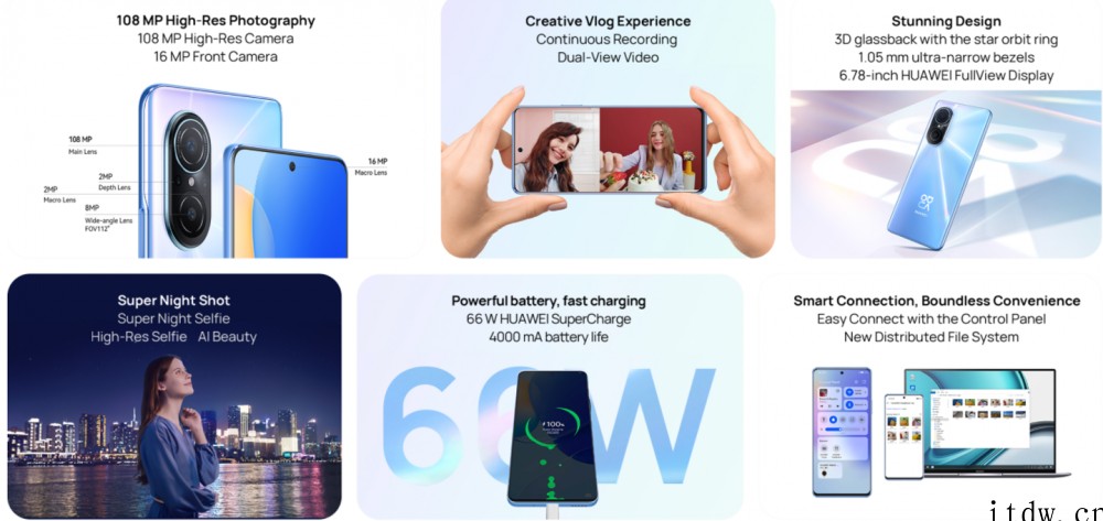 旗下首款 108MP 主摄手机,华为 nova 9 SE 上