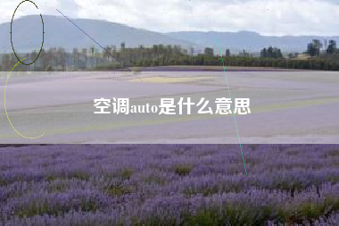 空调auto是什么意思