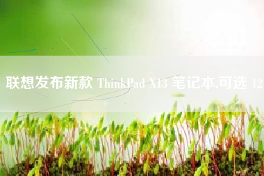 联想发布新款 ThinkPad X13 笔记本,可选 12 