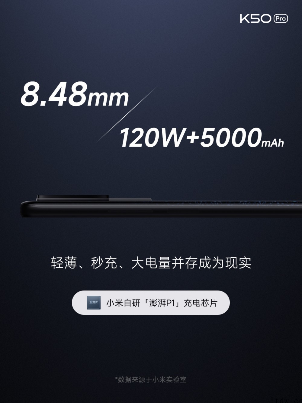 小米 Redmi K50 Pro 正式发布:搭载天玑 900