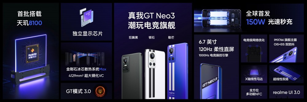 1999元起,realme 真我 GT Neo3 明日 0 