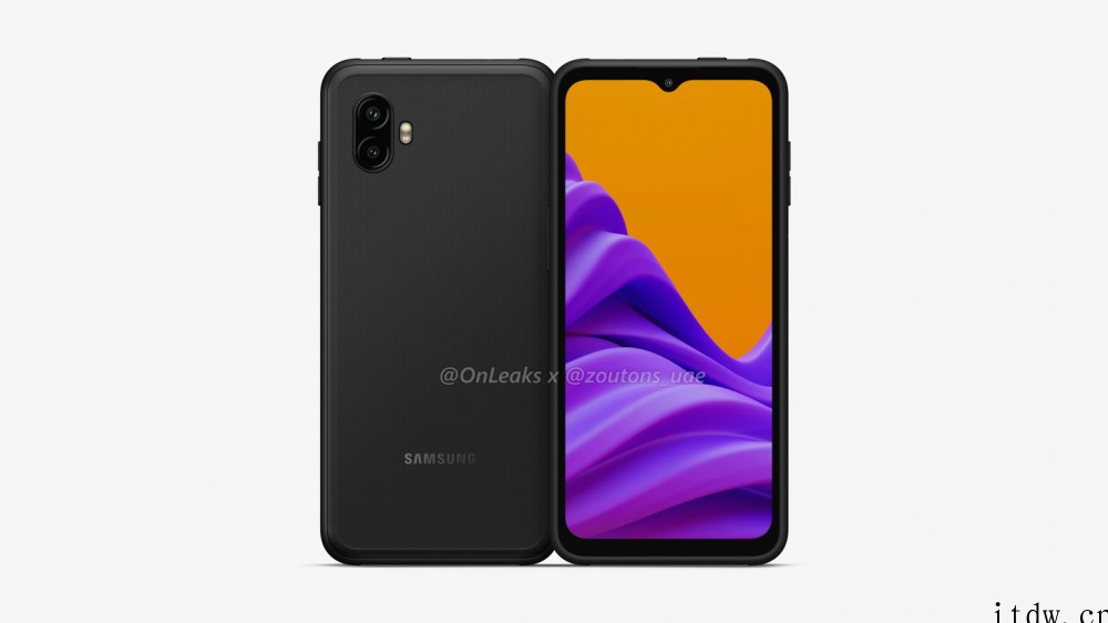 三星 Galaxy XCover Pro 2 三防手机渲染图