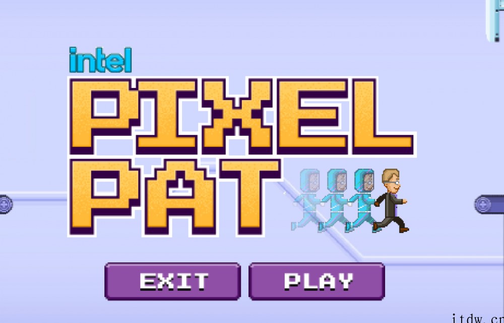 英特尔公布 PixelPat 像素游戏,主角是 CEO 帕特