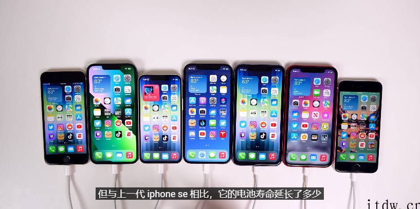 苹果 2022 款 iPhone 13 mini 续航比 i