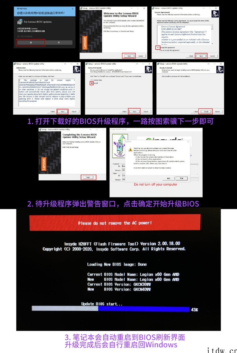 联想拯救者 2021 款 Y / R 系列笔记本 BIOS 