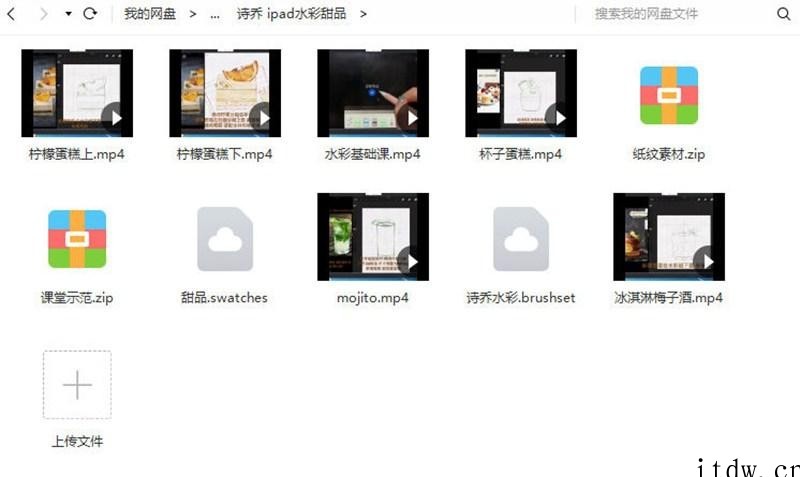 2020年诗乔水彩ipad插画课水果+甜品【画质高清有笔刷】