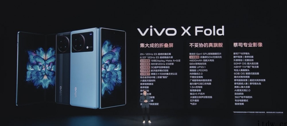 8999元起,vivo X Fold 折叠旗舰正式发布:全球